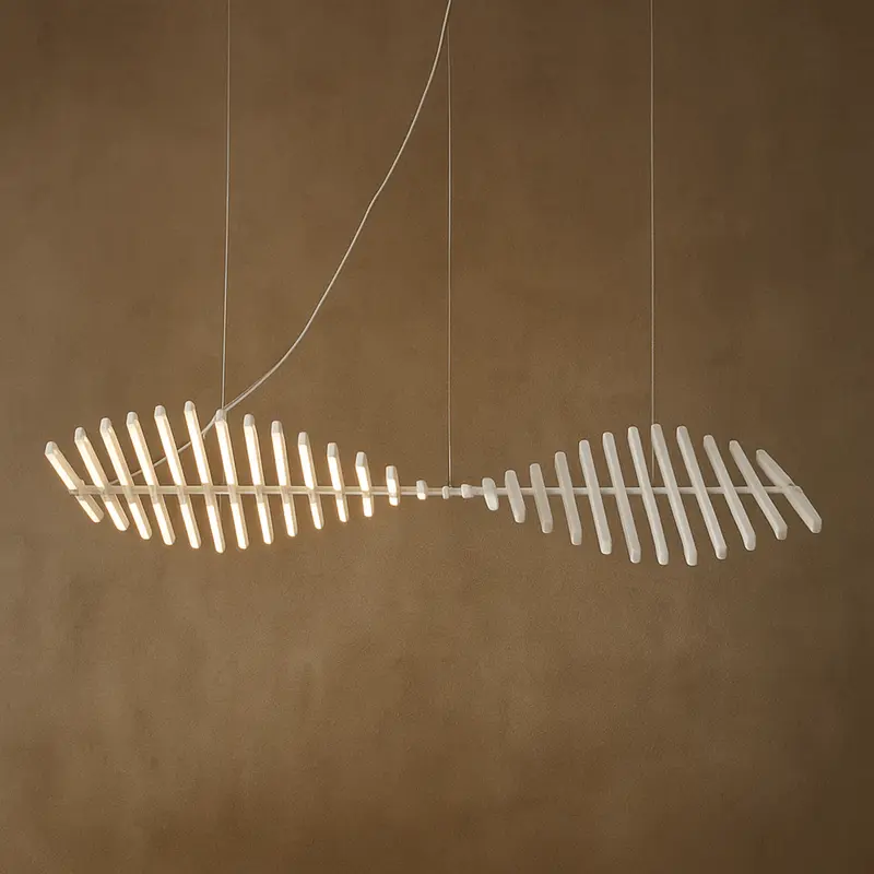 White Karethos Dawn Modern Ceiling Chandelier