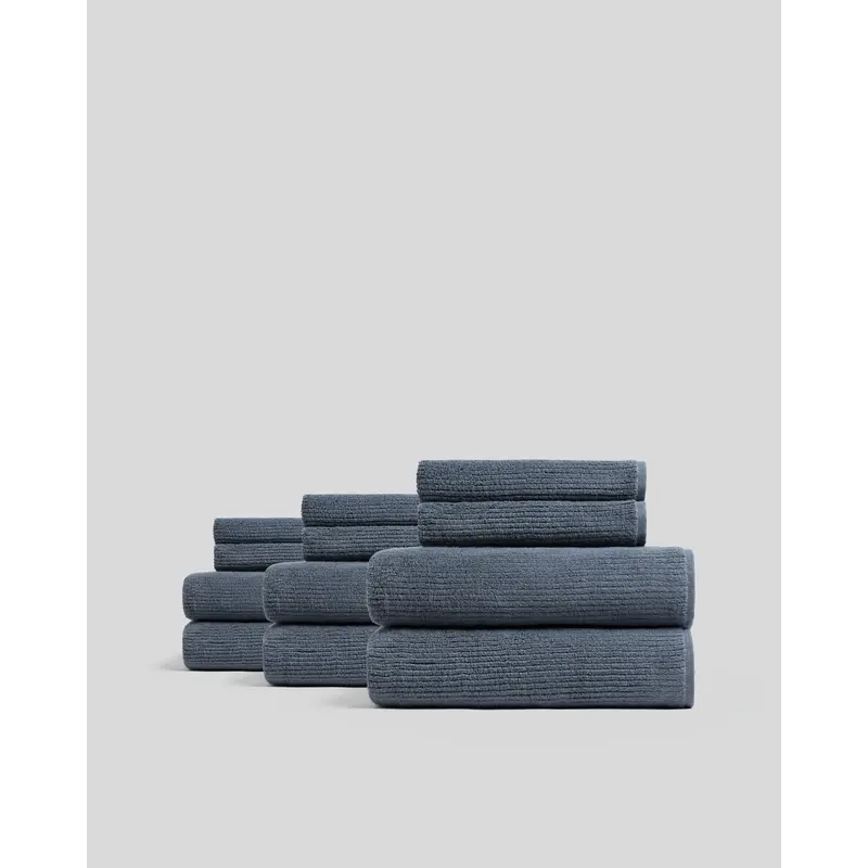 6+6 Soft Rib Bath Bundle - Dusk