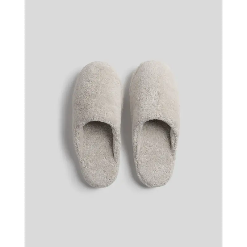 Classic Turkish Cotton Slippers (Bone)