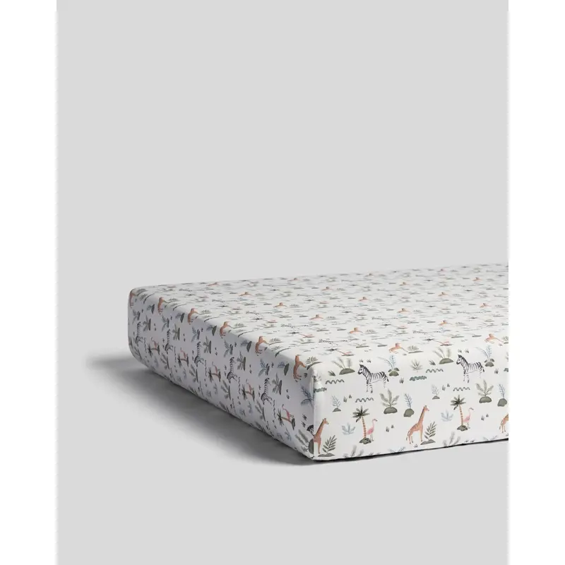 Percale Crib Sheet (Animal Print)