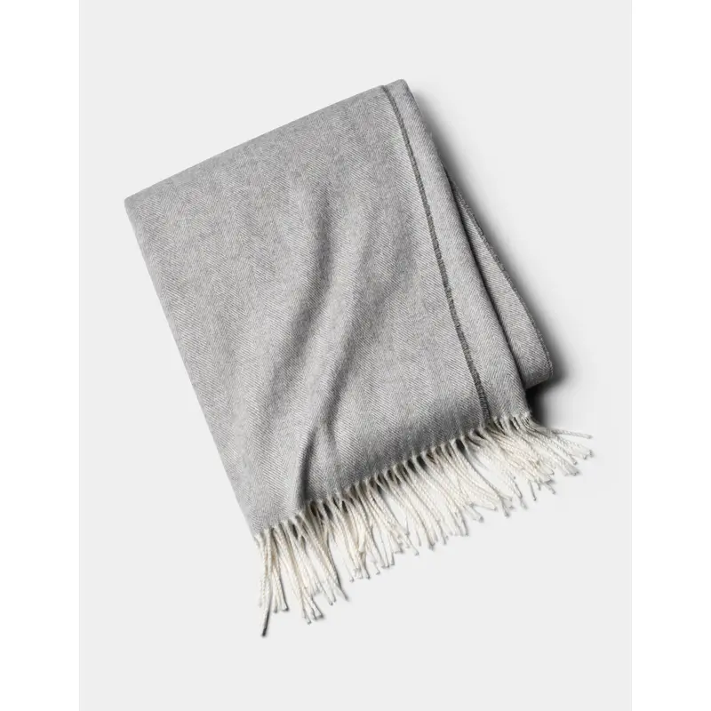 Bamboo Herringbone Tassel Throw