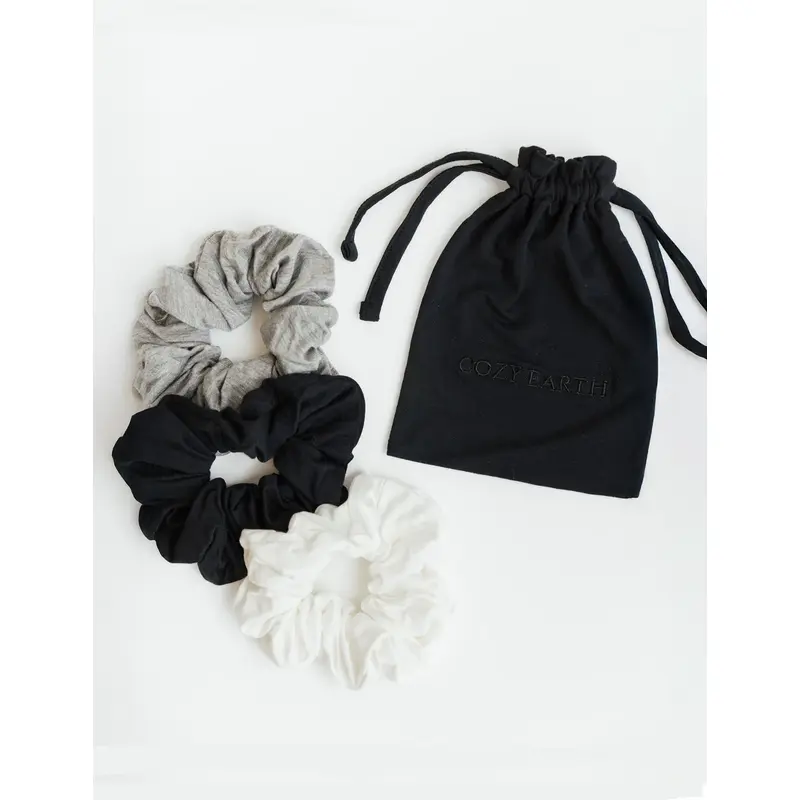 Bamboo Stretch-Knit Scrunchies