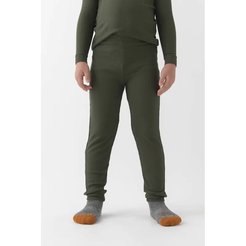 Children's Bamboo Waffle Knit Base Layer Pant - Last Chance