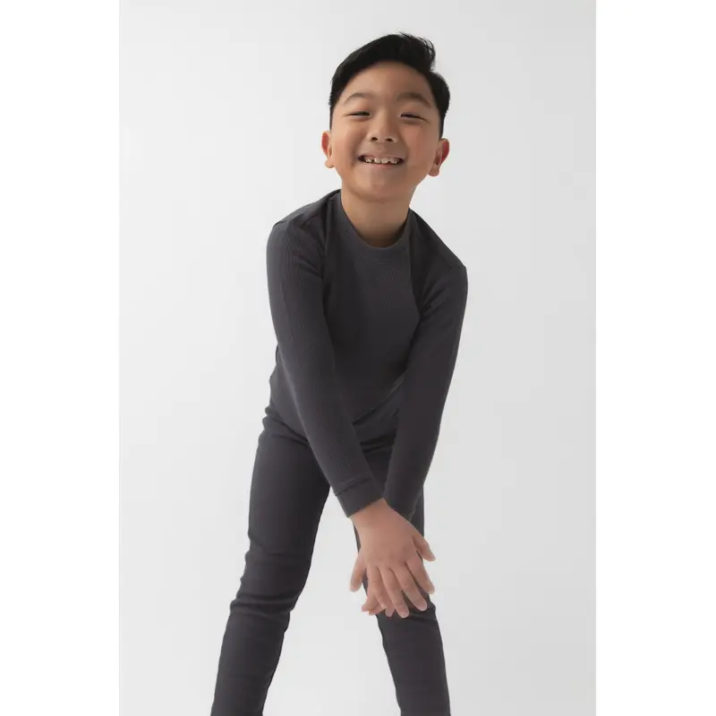 Children's Bamboo Waffle Knit Base Layer Set