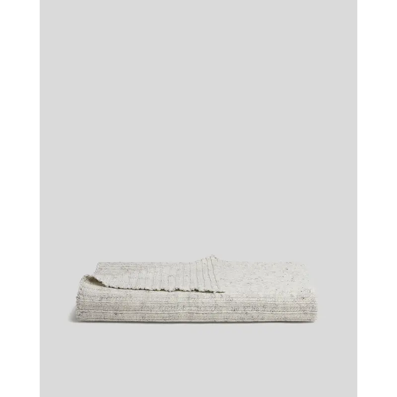 Oversized Rib Knit Throw (Marled)