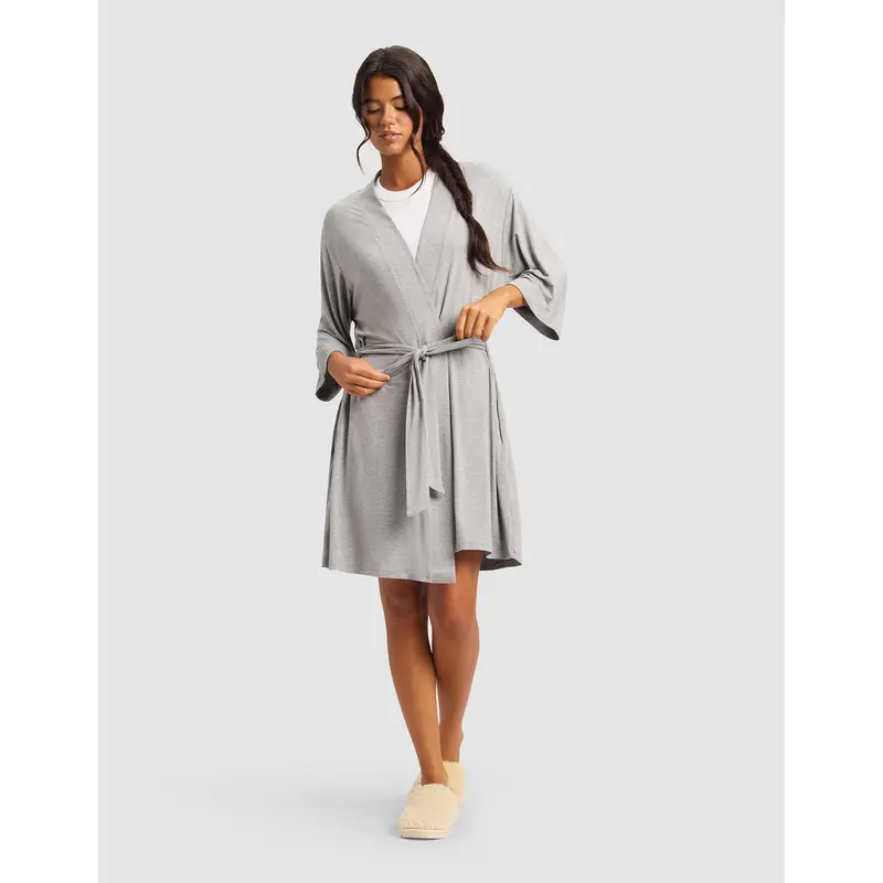 Women's Bamboo Stretch-Knit Kimono Robe