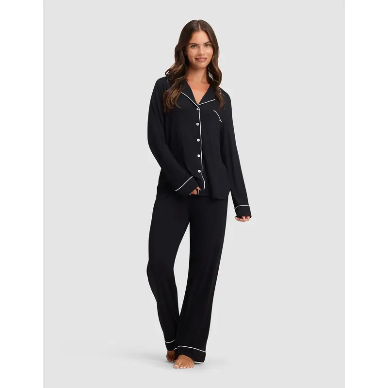 Women's Bamboo Stretch-Knit Long Sleeve Pajama Set TALL
