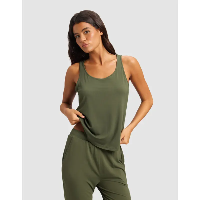 Women's Bamboo Stretch-Knit Lounge Tank