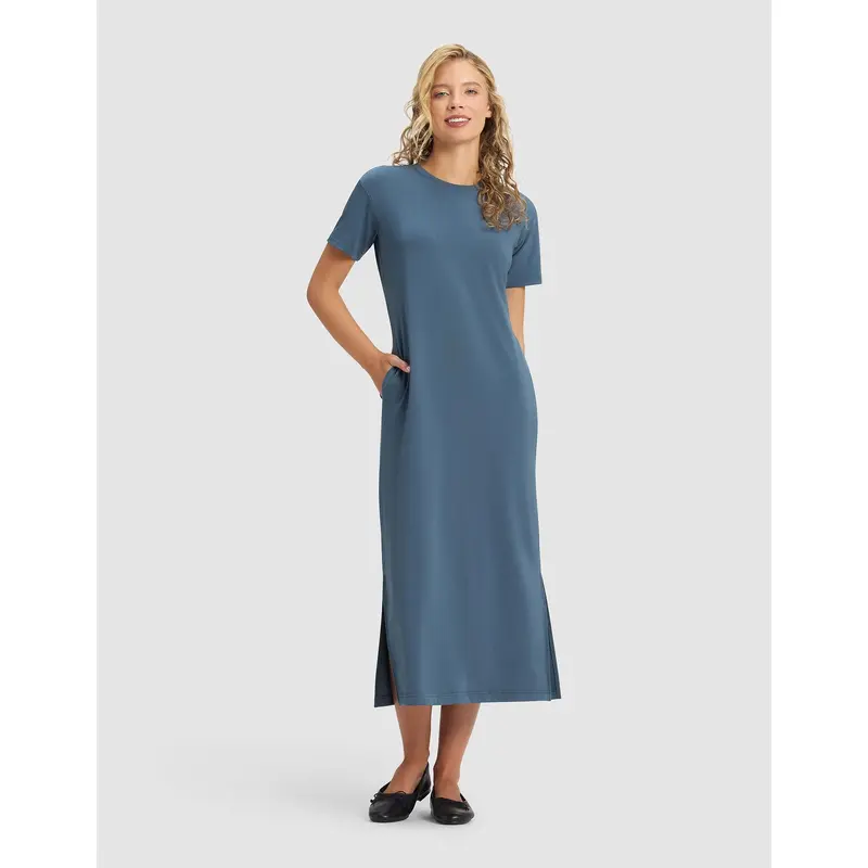 Women's Brushed Bamboo Midi Dress