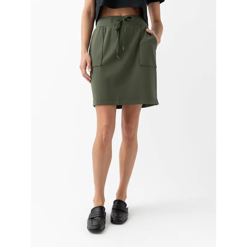 Women's Brushed Bamboo Patch Pocket Skirt - Last Chance