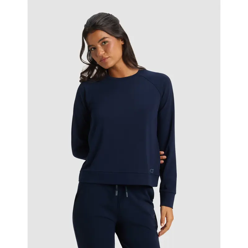 Women's Brushed Bamboo Pullover Crew