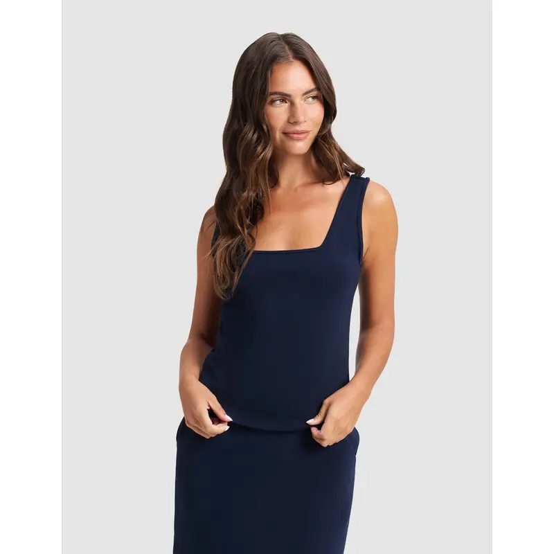 Women's Brushed Bamboo Square Neck Tank