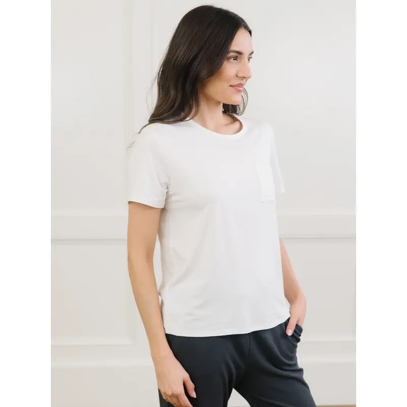 Women's Bamboo Stretch-Knit Lounge Tee - Wholesale
