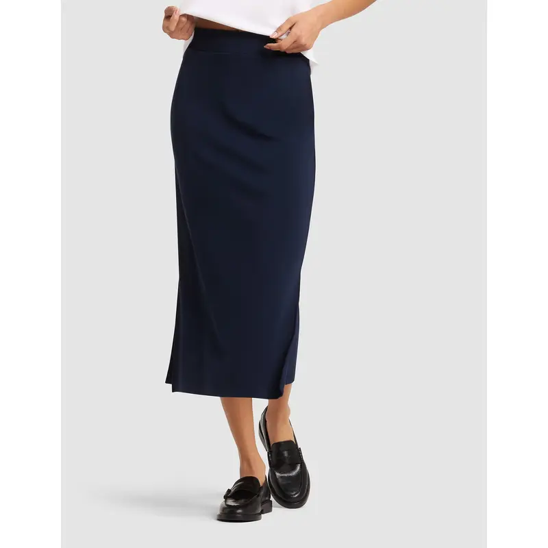 Women's Brushed Bamboo Midi Skirt