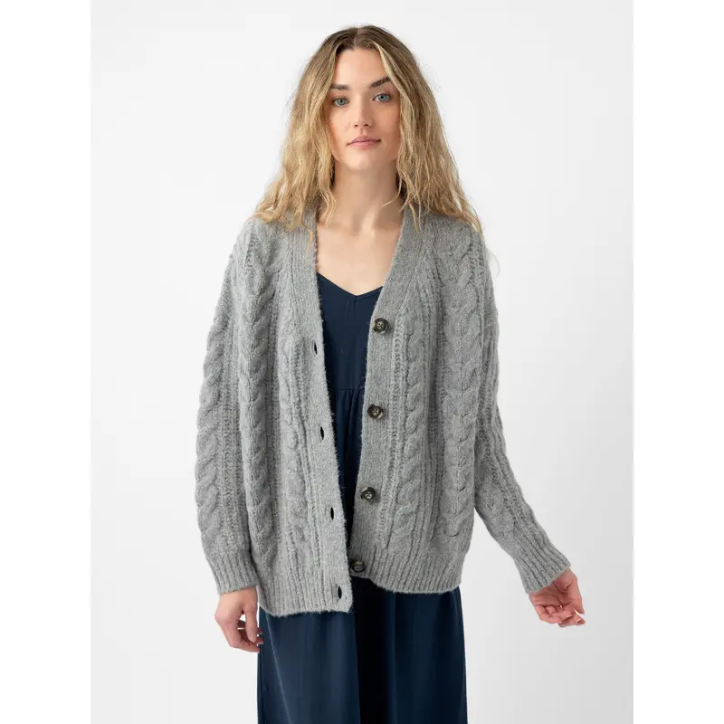 Oversized Cable Knit Cardigan - Last Chance