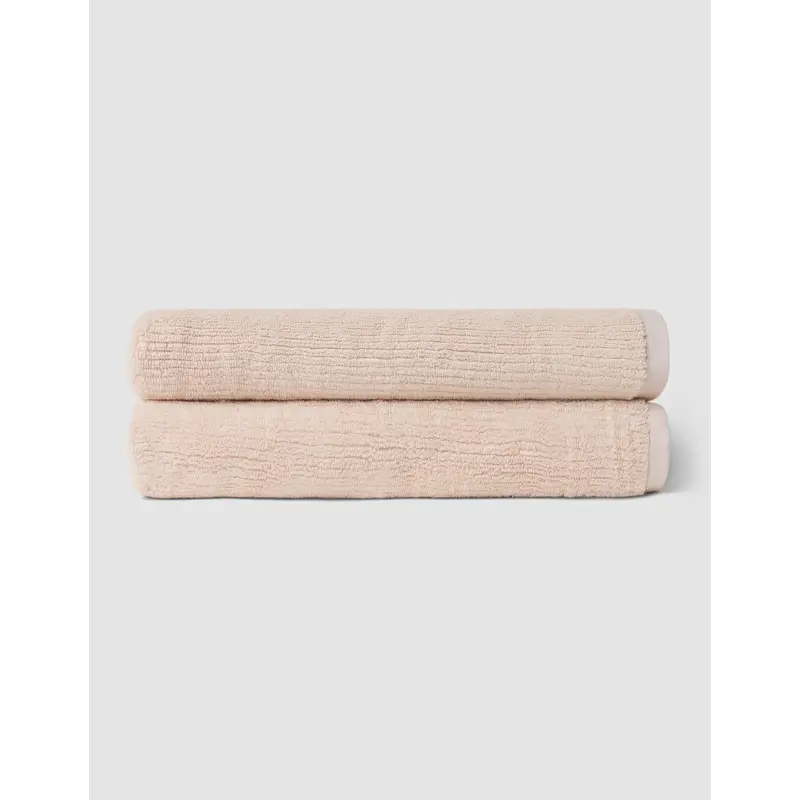 Ribbed Terry Bath Towels