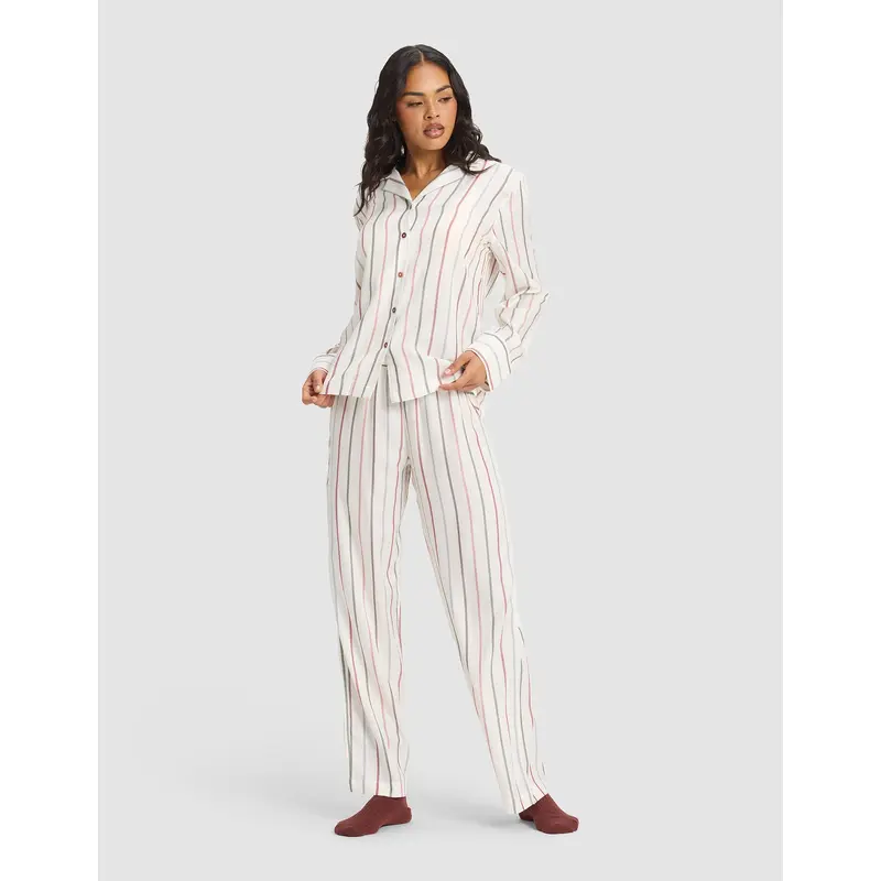 Women's Soft Woven Long Sleeve Pajama Set - Last Chance