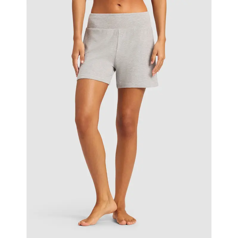 Womens Bamboo Rib-Knit Lounge Short - Last Chance