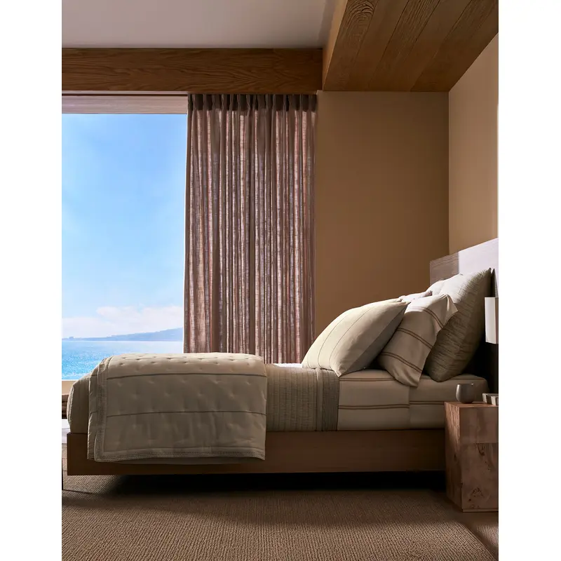 Complete Baja Bedding Bundle - Coal/Maple Stripe