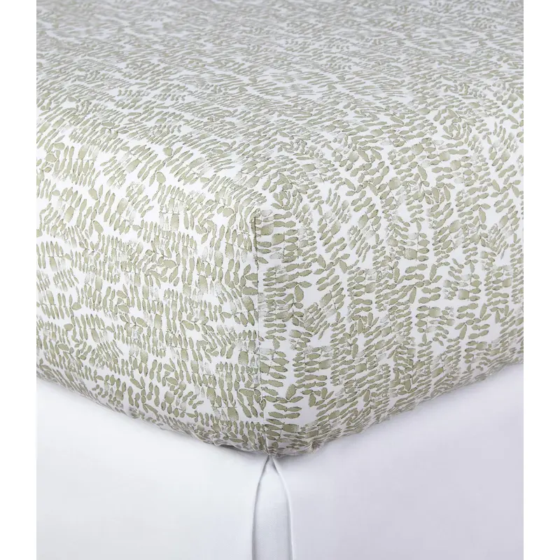 Fern Percale Fitted Sheet