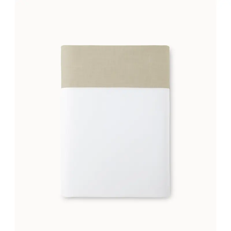 Mandalay Linen Cuff Flat Sheet