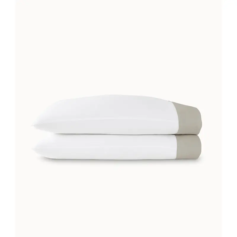 Mandalay Linen Cuff Percale Pillowcases