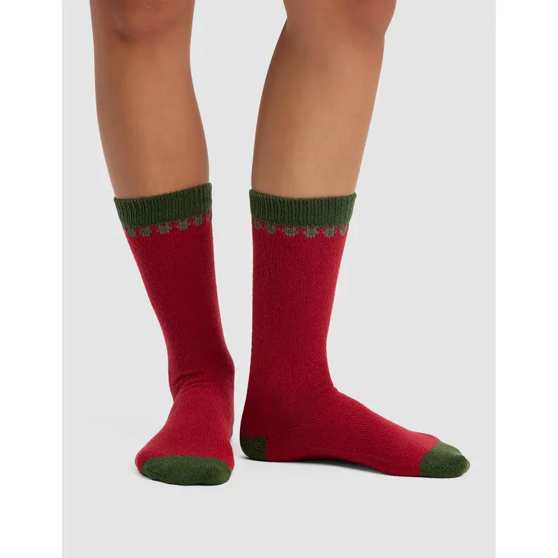 The Mistletoe Plush Lounge Sock