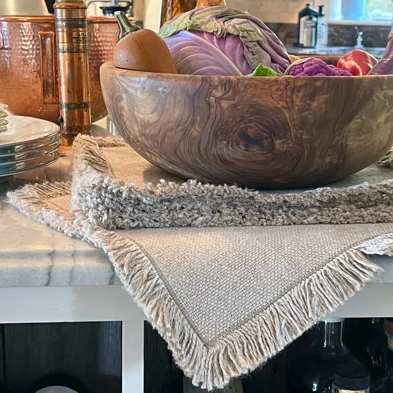 Fringed Linen Towel