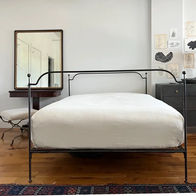 Ivory Linen Fitted Sheet