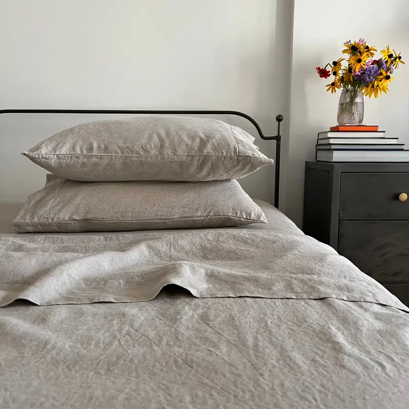 Organic Natural Linen Pillowcase
