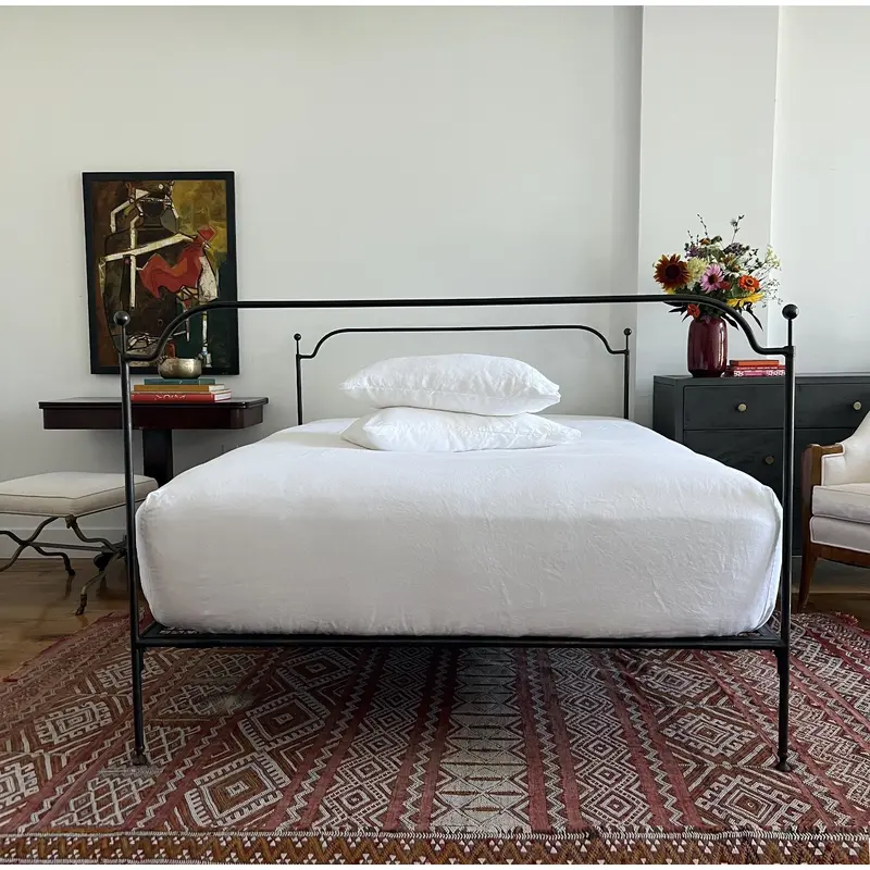 White Linen Fitted Sheet