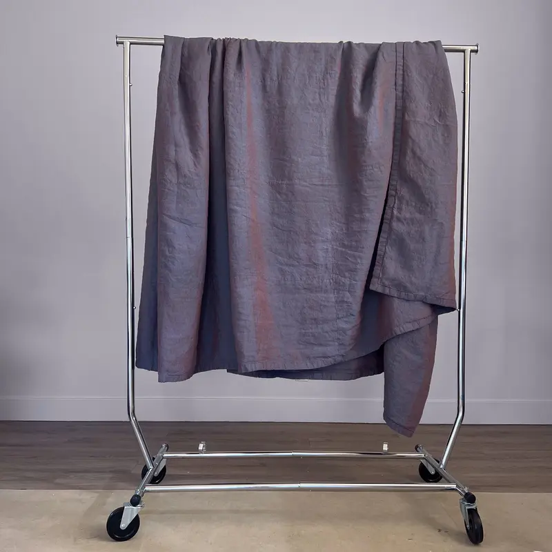 Copper Plum Lightweight Linen Blanket