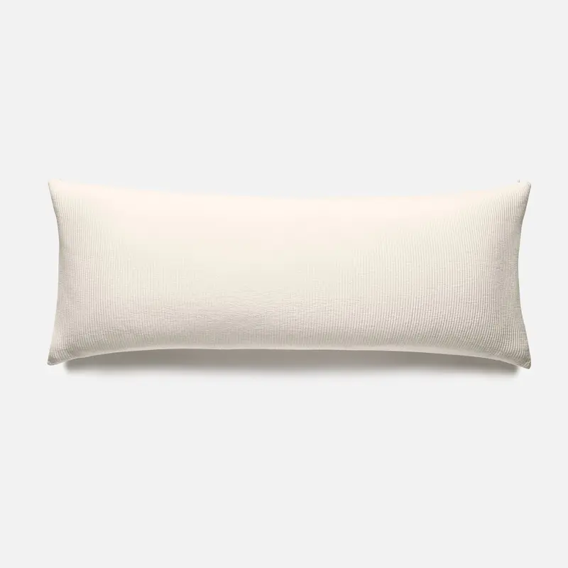 Ribbed Matelasse Lumbar Pillow Cover