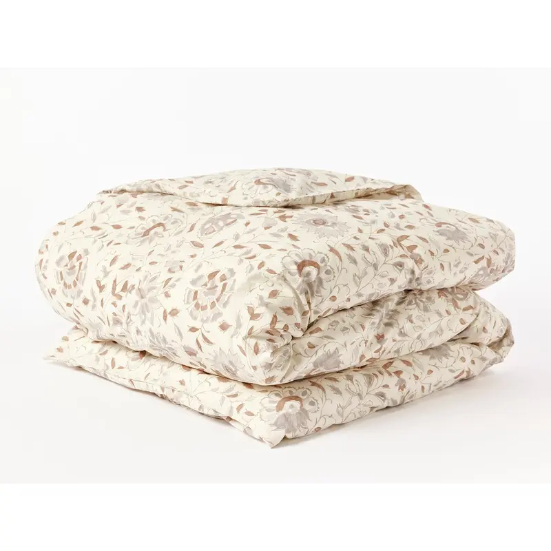 Coyuchi + Rejuvenation Flora Organic Print Duvet Cover - Renewed
