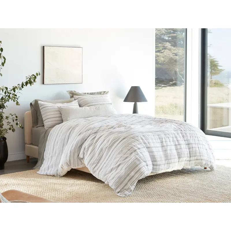 Geo Cove Organic Duvet Cover - Renewed