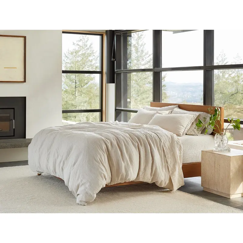 Organic Relaxed Linen Duvet Cover - Renewed