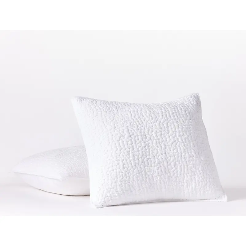 Pebbled Handstitched Organic Sham - Renewed