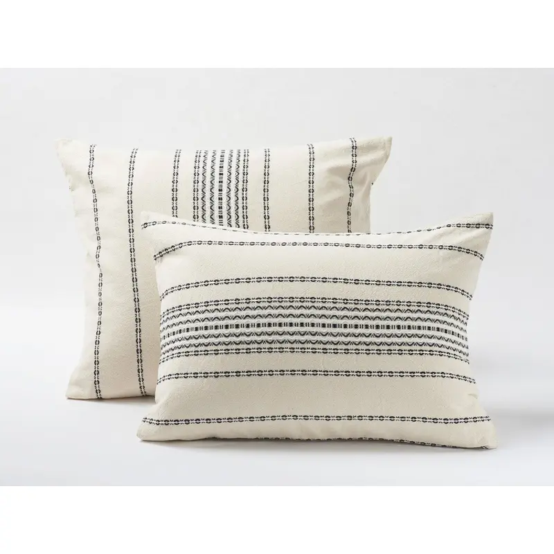 Rippled Stripe Organic Sham - Renewed