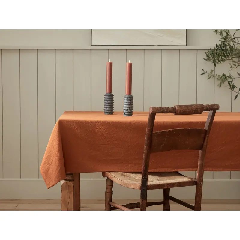 Sonoma Textured Organic Tablecloth - Renewed