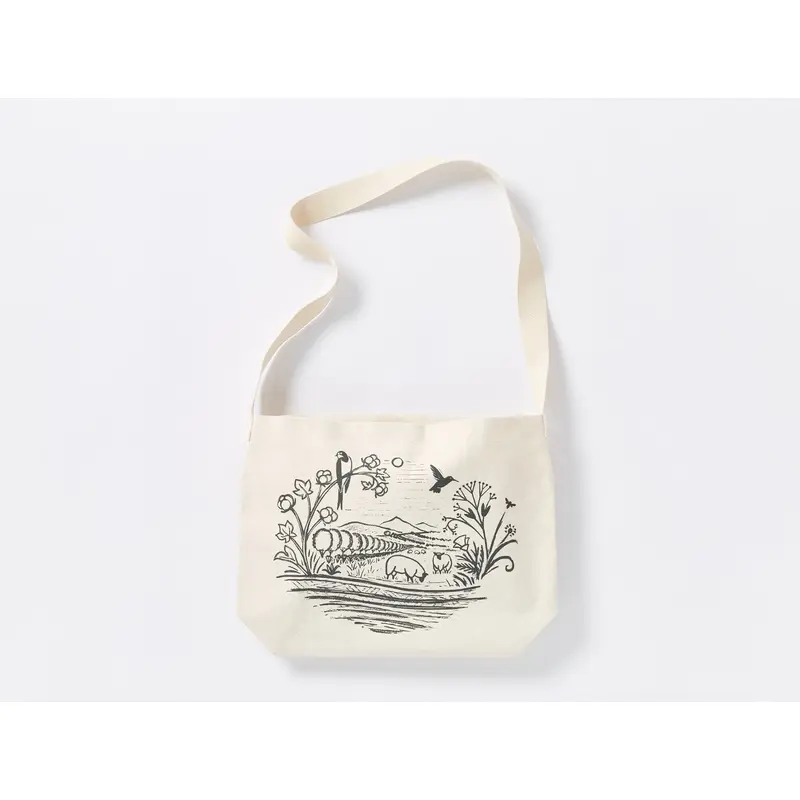 White Buffalo x Coyuchi Organic Crossbody Tote