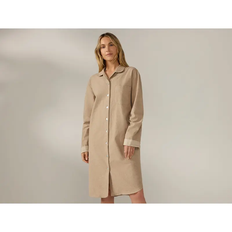 Women's Cloud Brushed Organic Flannel Nightshirt