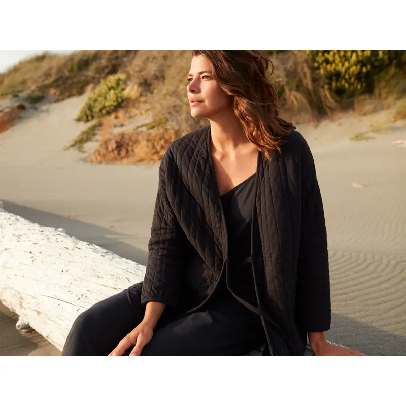 Women's Olema Organic Quilted House Robe - Renewed