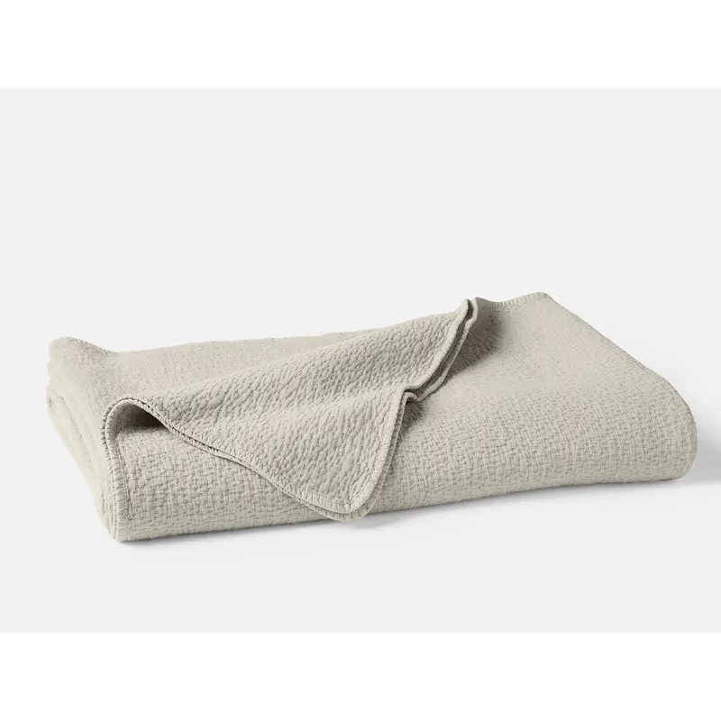 Cascade Organic Matelasse Coverlet