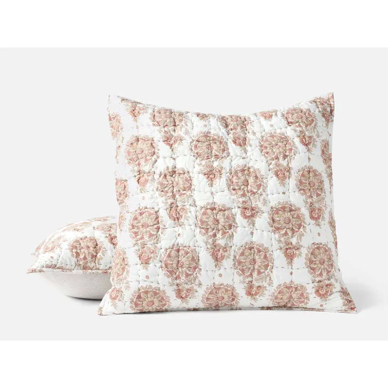 Flores Handstitched Organic Sham