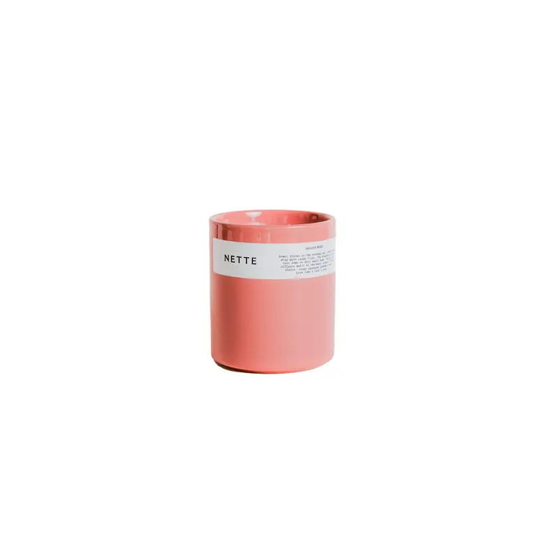 Nette Gallica Rose Ceramic Candle 11 oz.