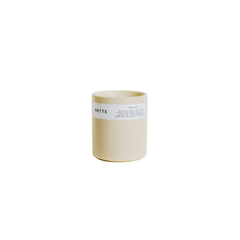 Nette Sunday Chess Ceramic Candle 11 oz.