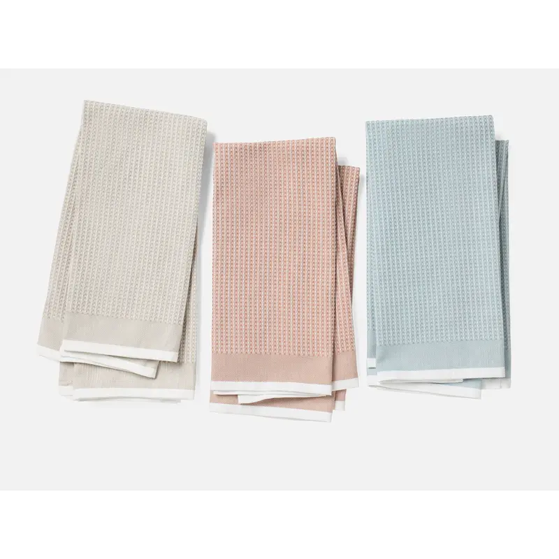 Organic Waffle Kitchen Towels, Set of 6