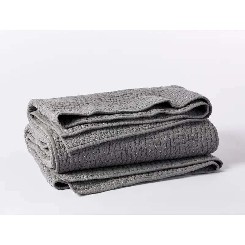 Pebbled Handstitched Organic Quilt