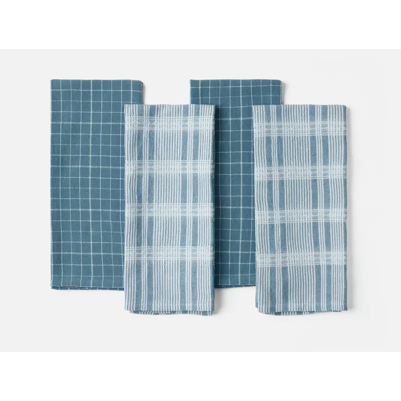 Clarendon Organic Kitchen Towels, Set of 4