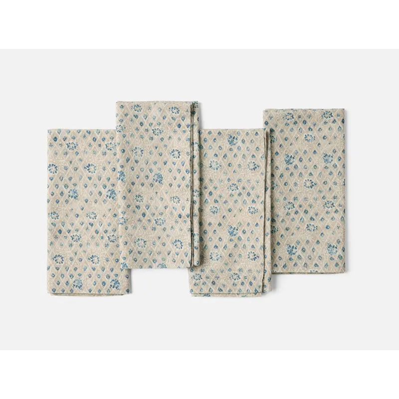 Coral Bell Print Napkins, Set of 4